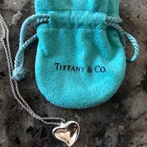 Tiffany & Co. carved heart necklace